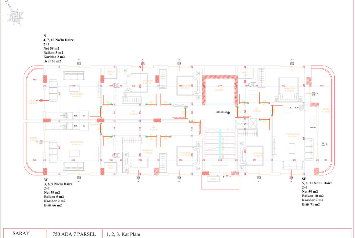 Планировка этаж 4